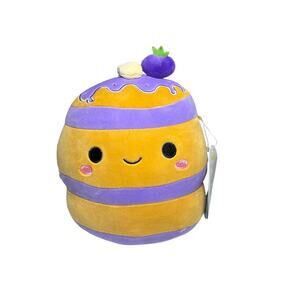 Original Squishmallows Paden- BlueBerry Pancake Plush NWT 7" Kellytoy Stuffed